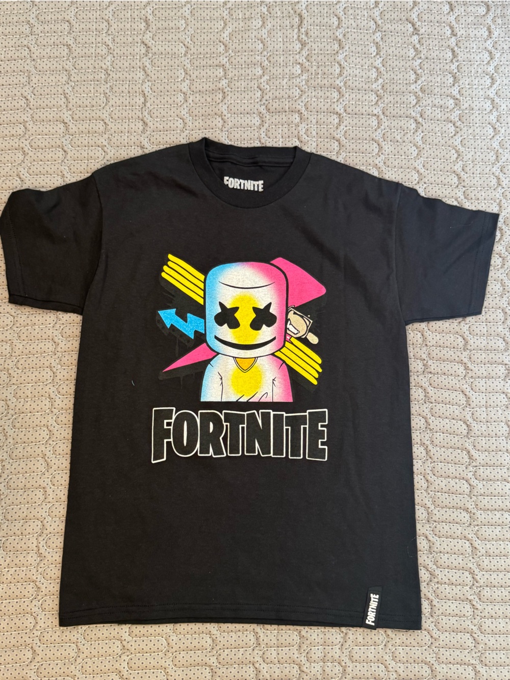 Fortnite Kids Black Graphic Marshmello Tee